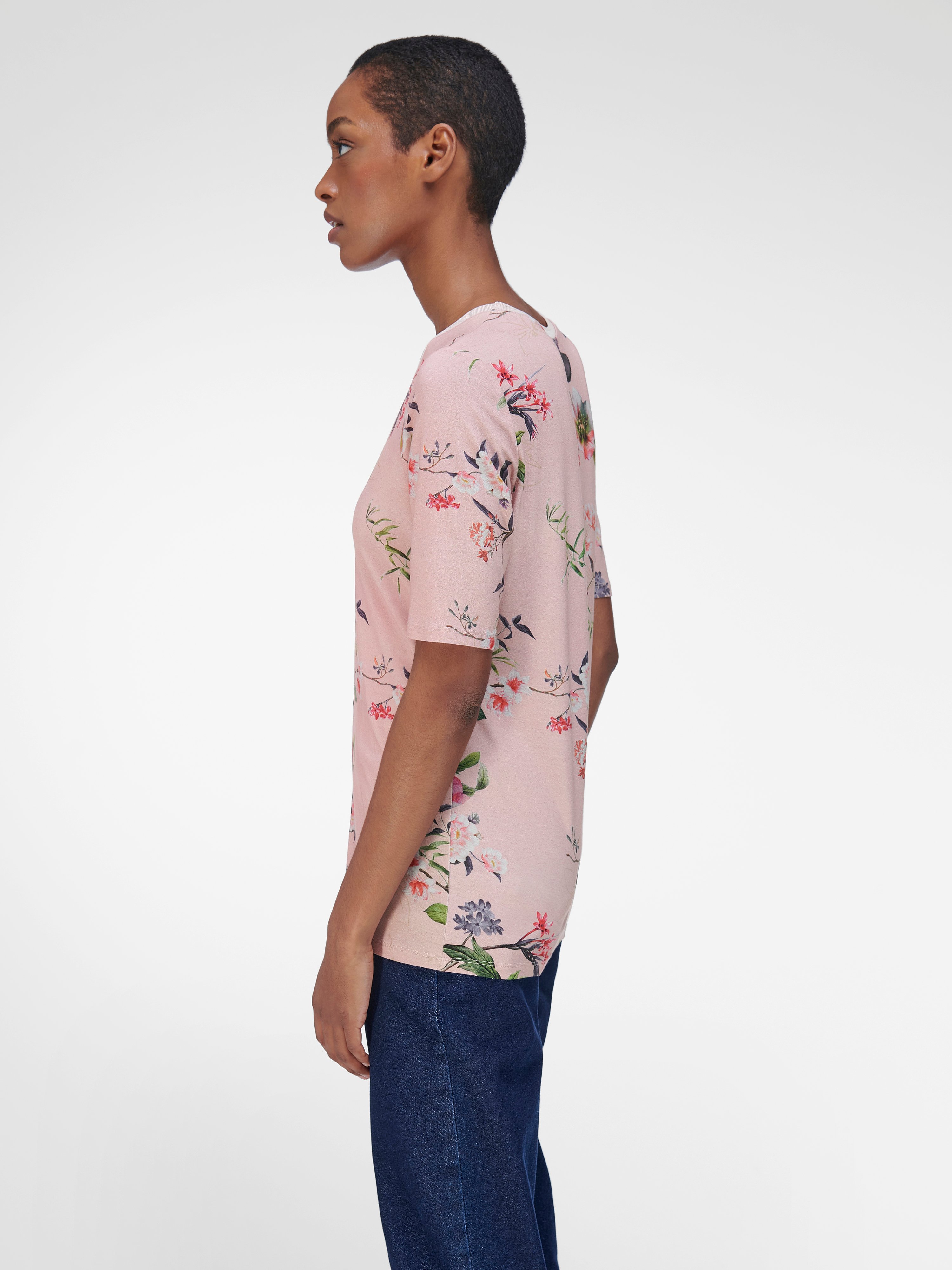 Rundhals-Shirt mit 1/2-Arm