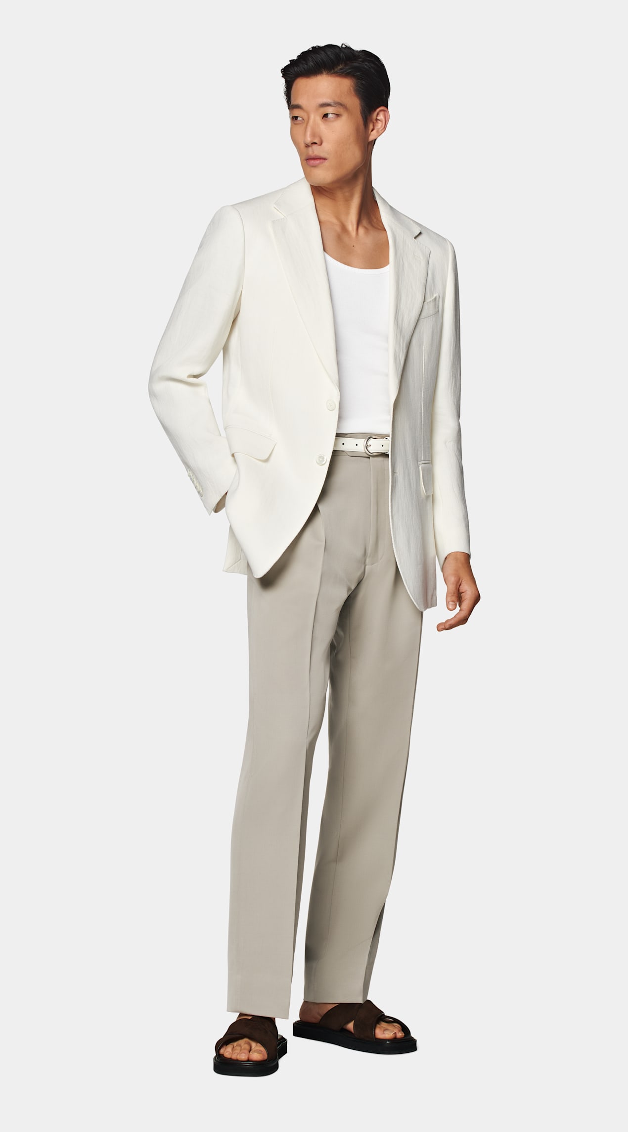 Blazer Milano coupe Tailored blanc cassé