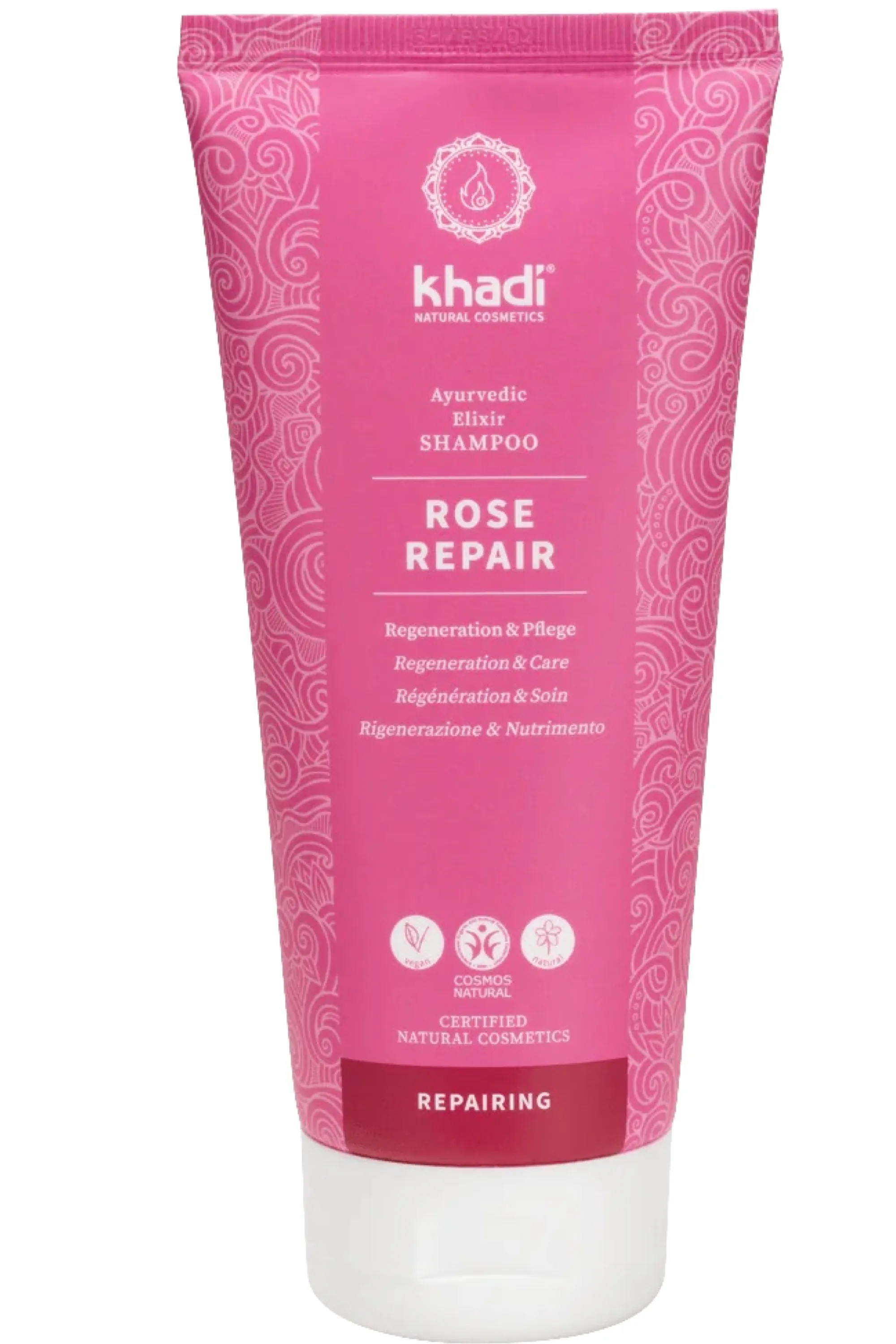 KHADI Shampoing  Rose Repair pour cheveux secs et abîmés