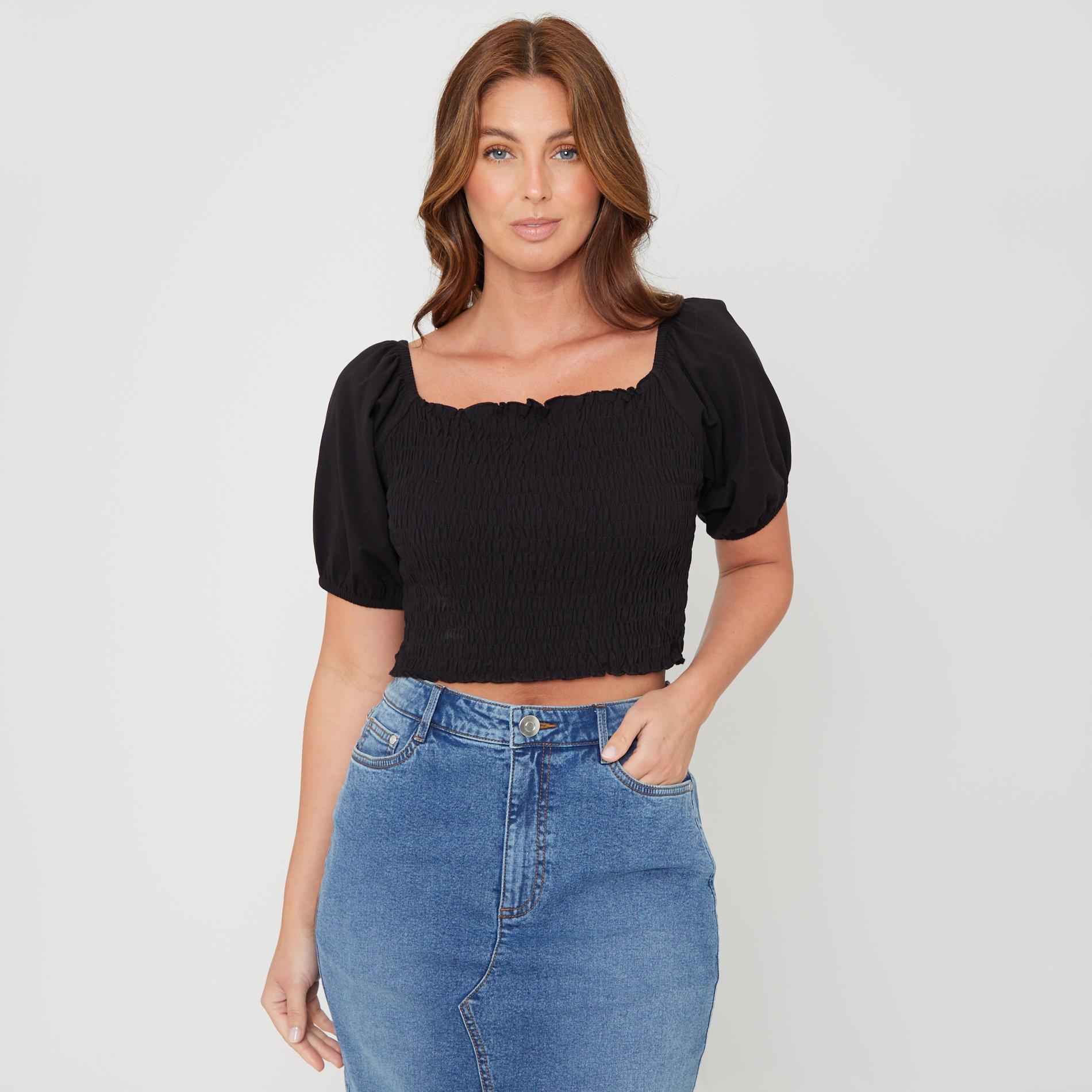 Be You BY Puff Sleeve Top Womens