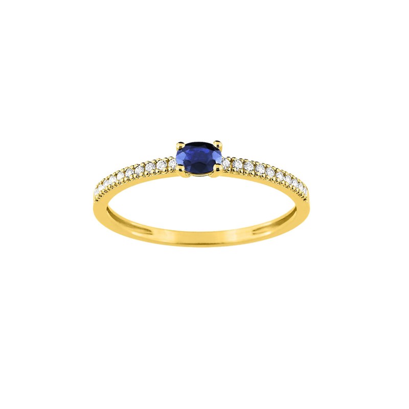 Bague femme - saphir - Or 18 Carats