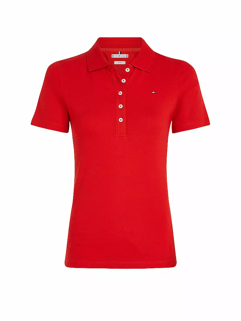 TOMMY HILFIGER Poloshirt Slim Fit rot