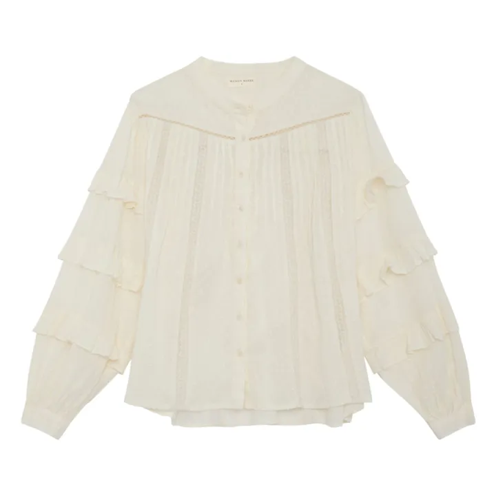 Maison Hotel Blouse Brodée Alberta | Ecru