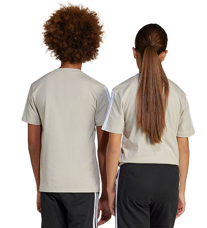 adidas Performance T-Shirt - 160 - Beige/Weiß