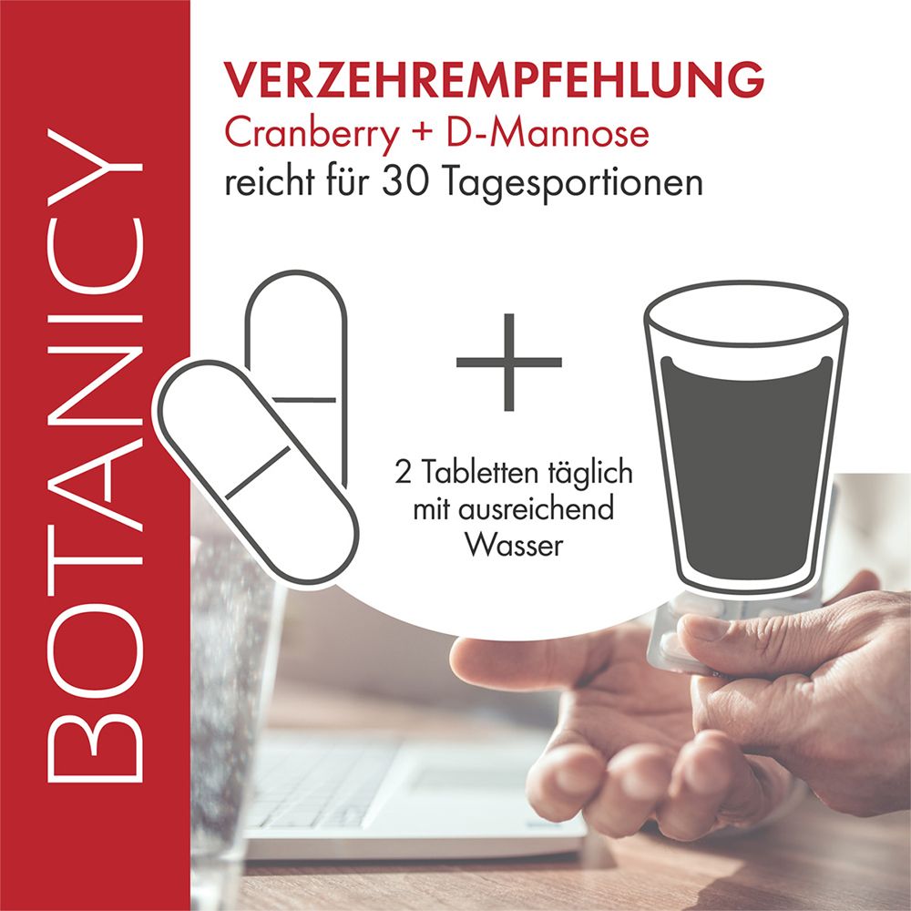 BOTANICY Cranberry + D-Mannose