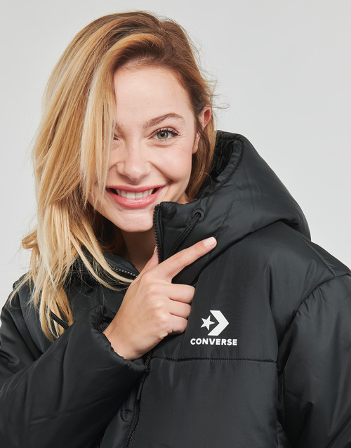 Converse - SHORT PUFFER JACKET - BLACK