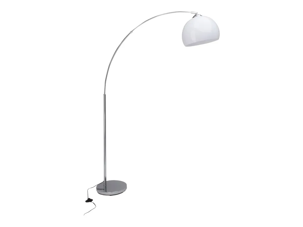 Brilliant Vessa - Gulvlampe - 1 stik - E27 - bue - hvid, krom