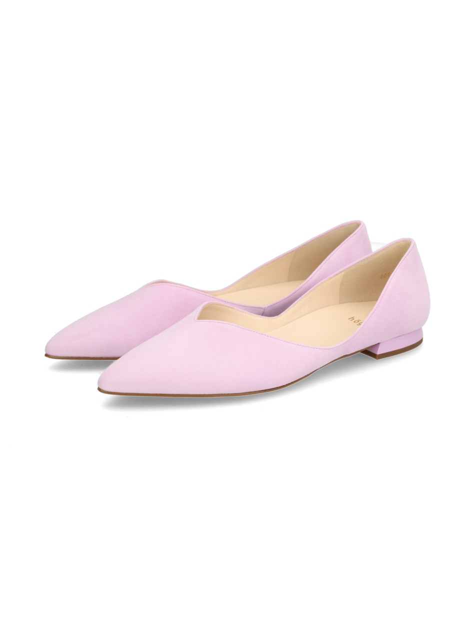 Veloursleder Ballerina