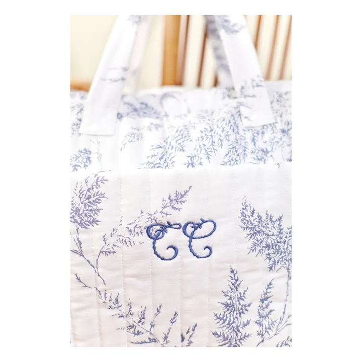 Tartine et Chocolat Sac et matelas à langer feuillage | Bleu marine