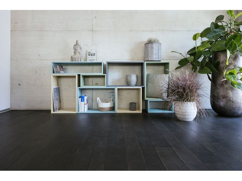 Holz Zollhaus Regal Lotti 20 x 80 x 30 cm, Nature Holzkiste
