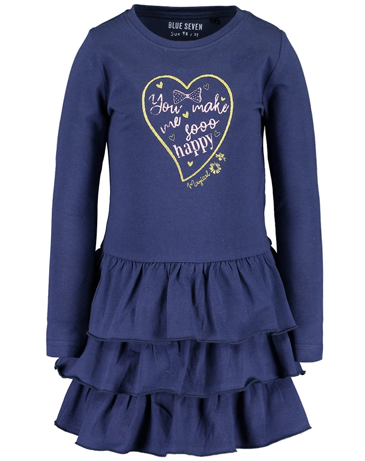 Shirtkleid MAGICAL BOWGIRL – HEART in dunkelblau