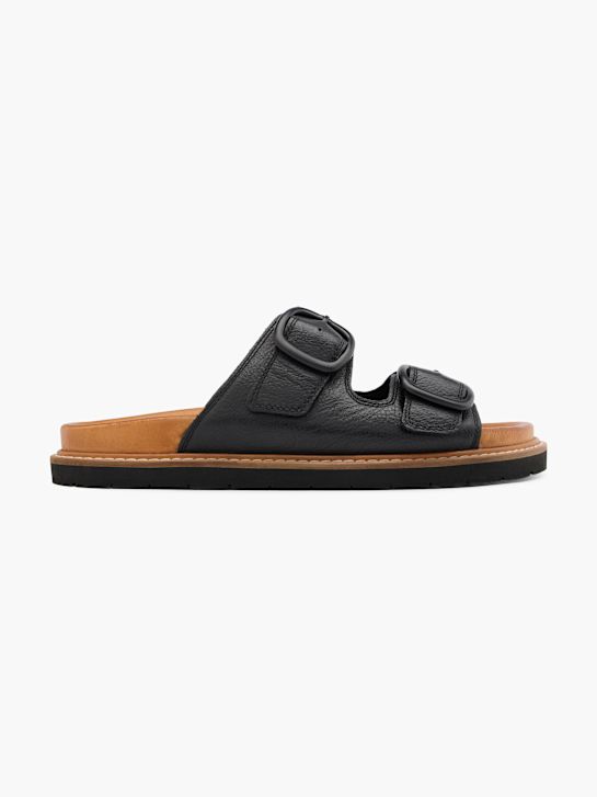 5th Avenue Tieffussbett-Pantolette Schwarz