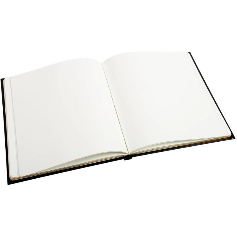 Livre d'or 140 pages tranche or 21 x 19 cm Balacron - noir