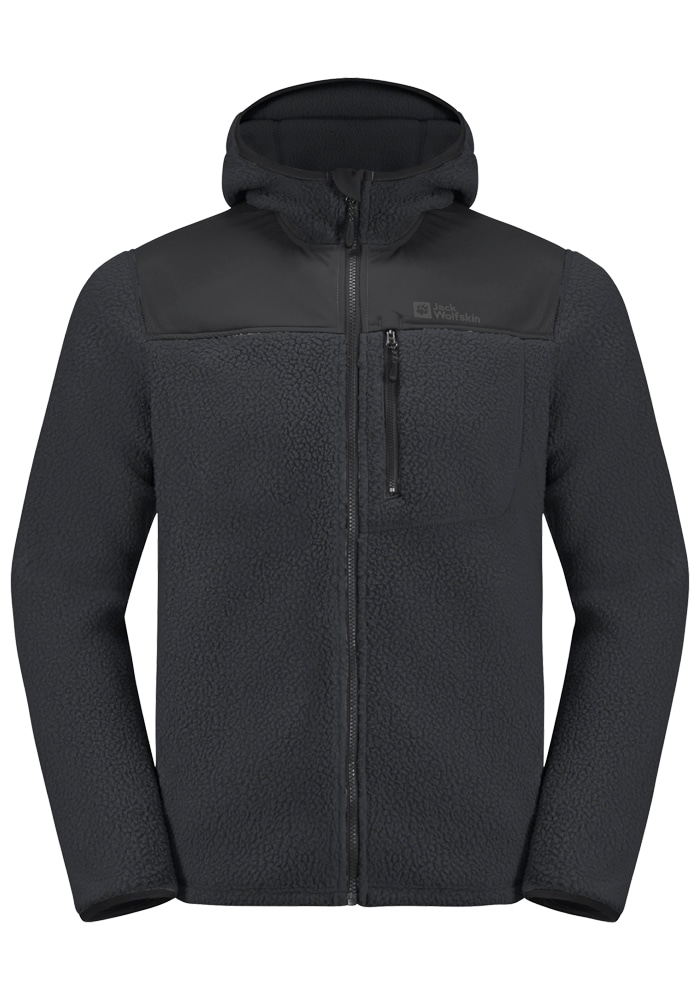 Jack Wolfskin Fleecejacke »KAMMWEG PILE FZ M« mit Kapuze