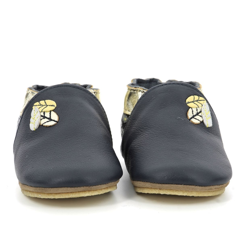 Robeez Robeez Chaussons Crêpe Leaf Season Marine