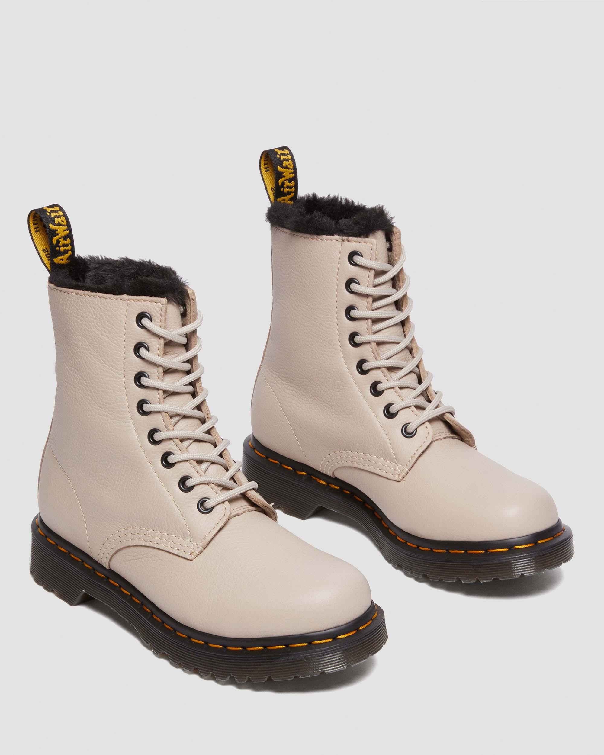 1460 Serena Faux Fur Lined Virginia Lace Up Boots