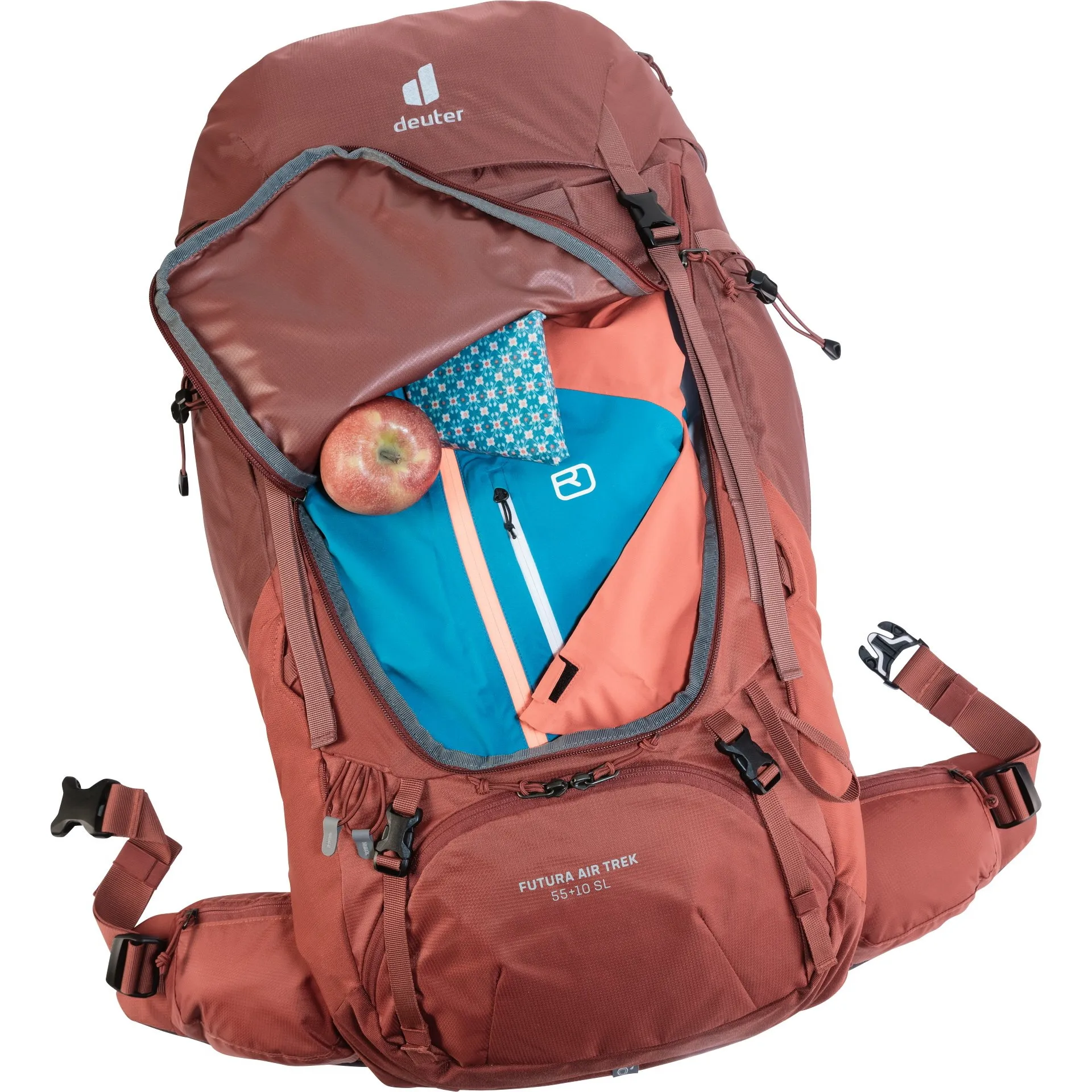 Deuter Futura Air Trek 55 + 10 SL Redwood-lava