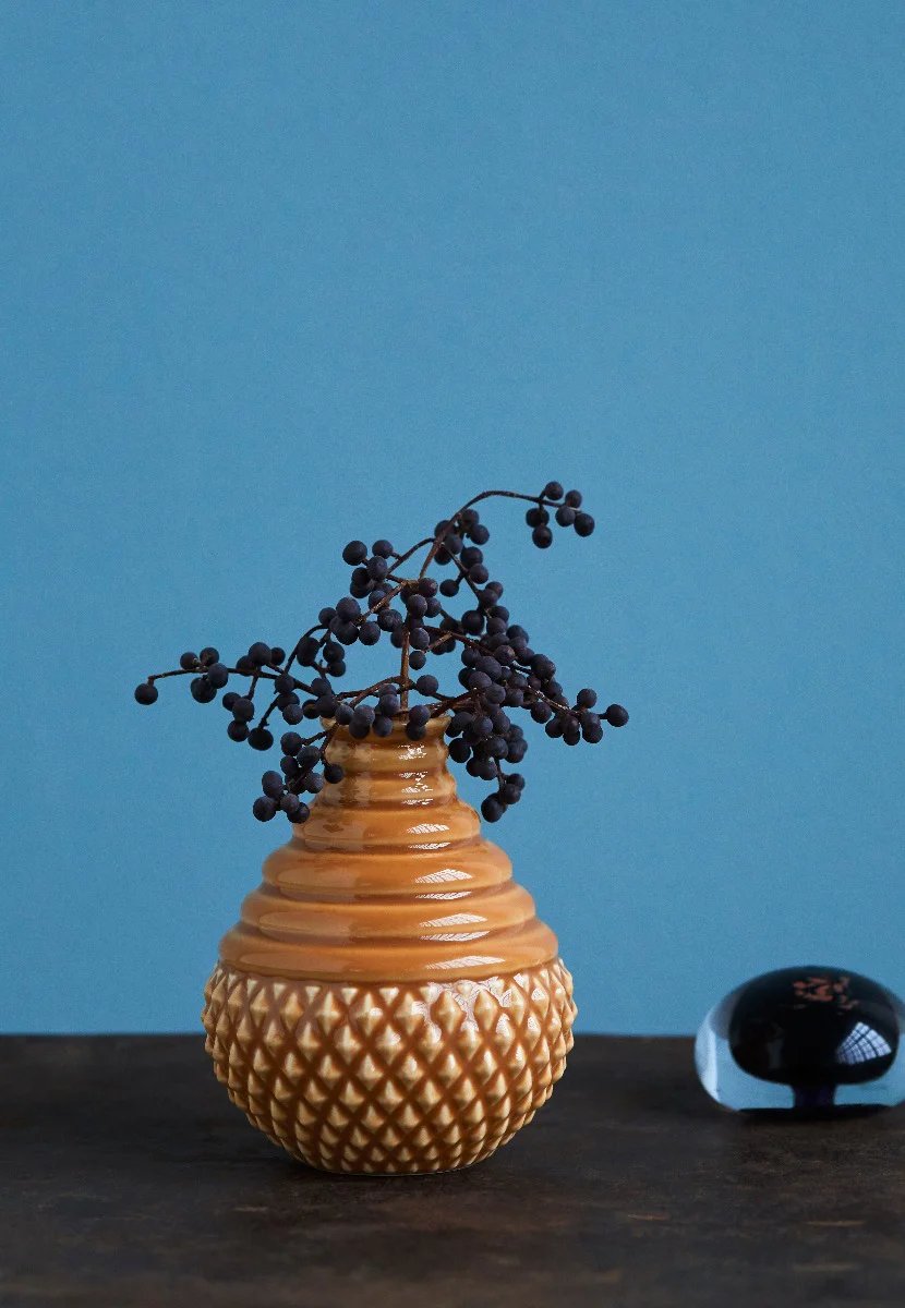 Dottir  Samsurium tumbletop vase, brun - 115x94 mm