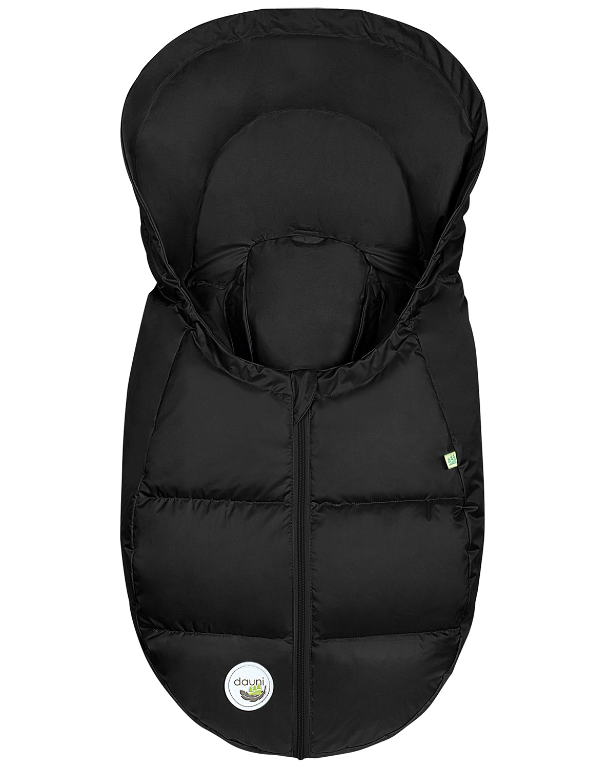 Fußsack BabyNest® DAUNI (83cm) in schwarz