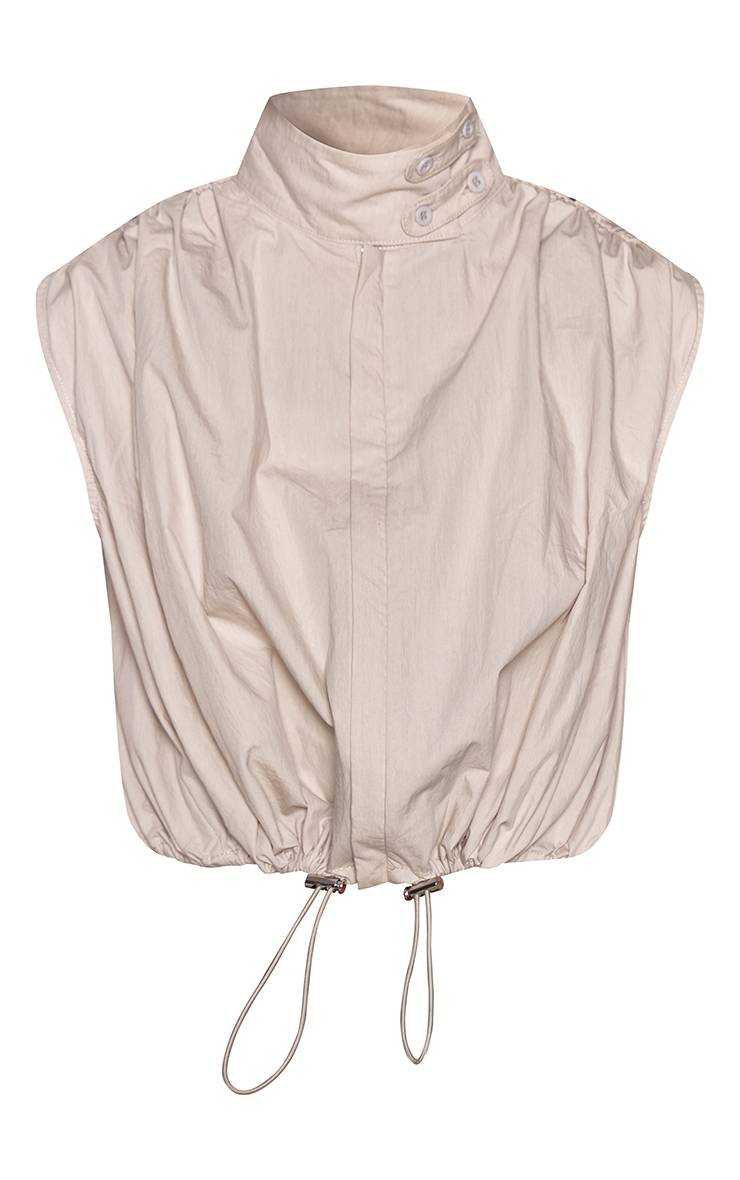 Gris Pierre Gilet Bouffant En Nylon