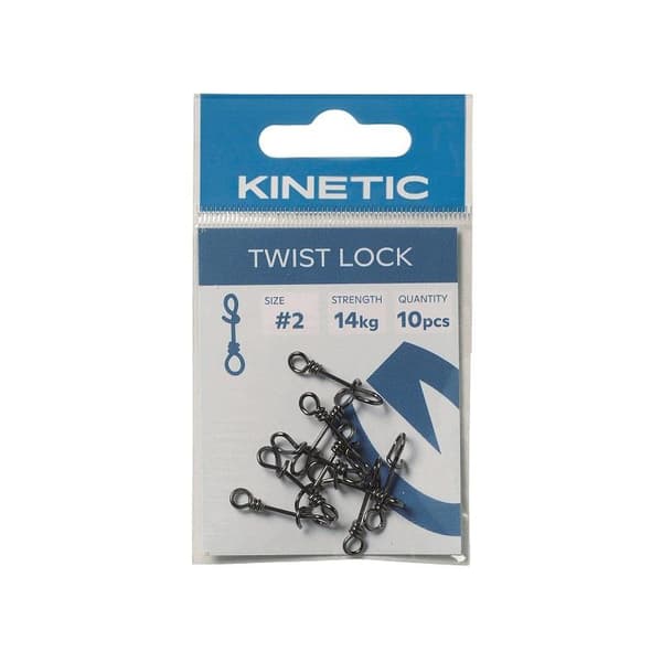 Kinetic Twist Lock #1 Black 10pcs