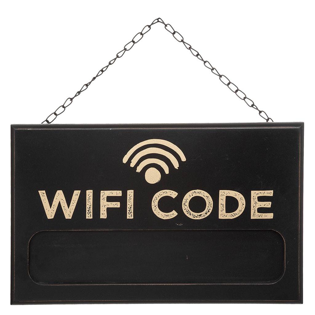 Mémo ardoise pour code wifi 35x22cm