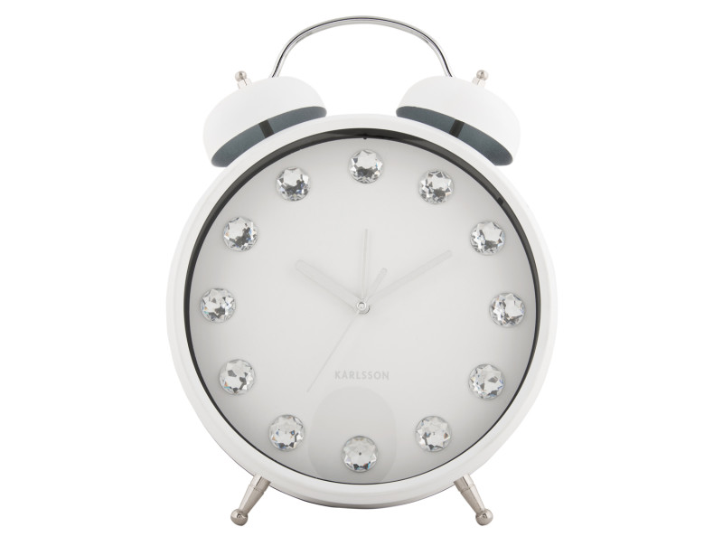 Alarm Clock Glam Diamonds XL KA6019BK Black