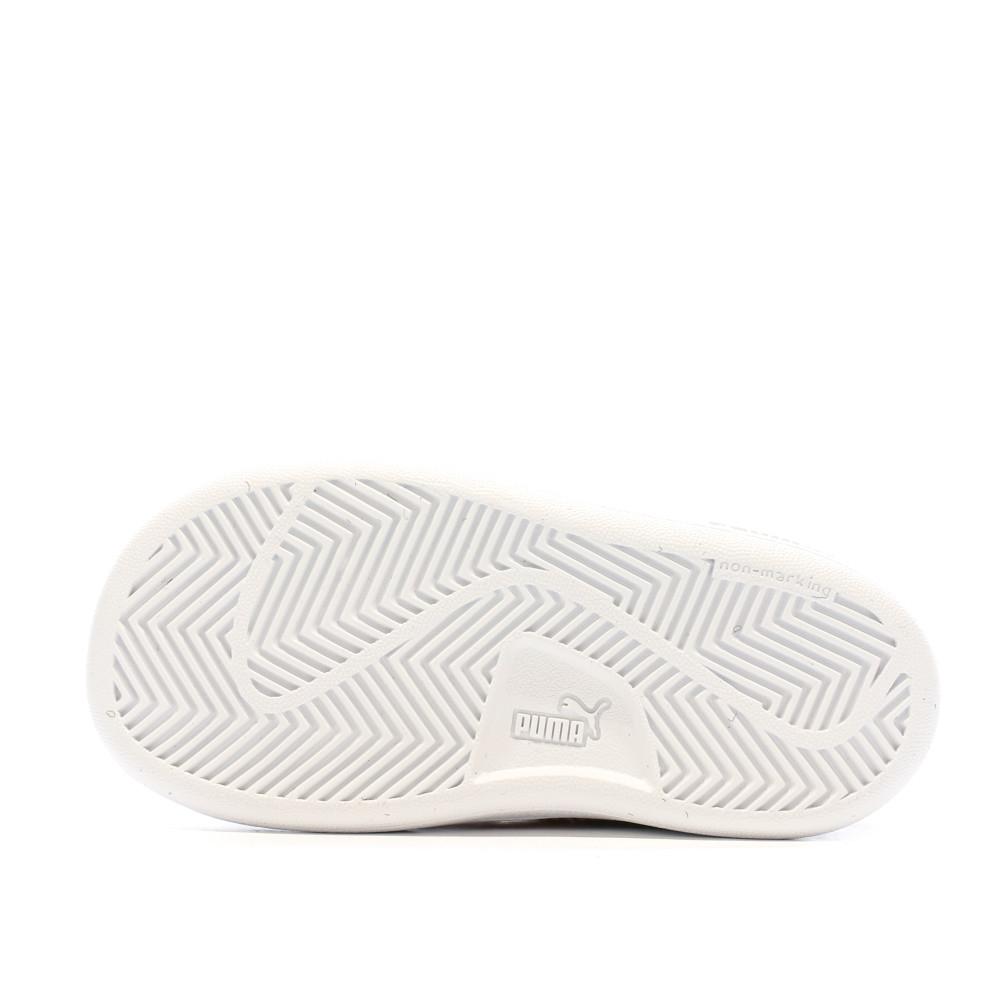 Puma Baskets Grises à paillette Fille Puma Smash Glitz Glam