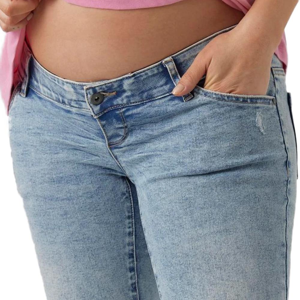 Mamalicious Jean Slim Bleu Femme Mamalicious Barka