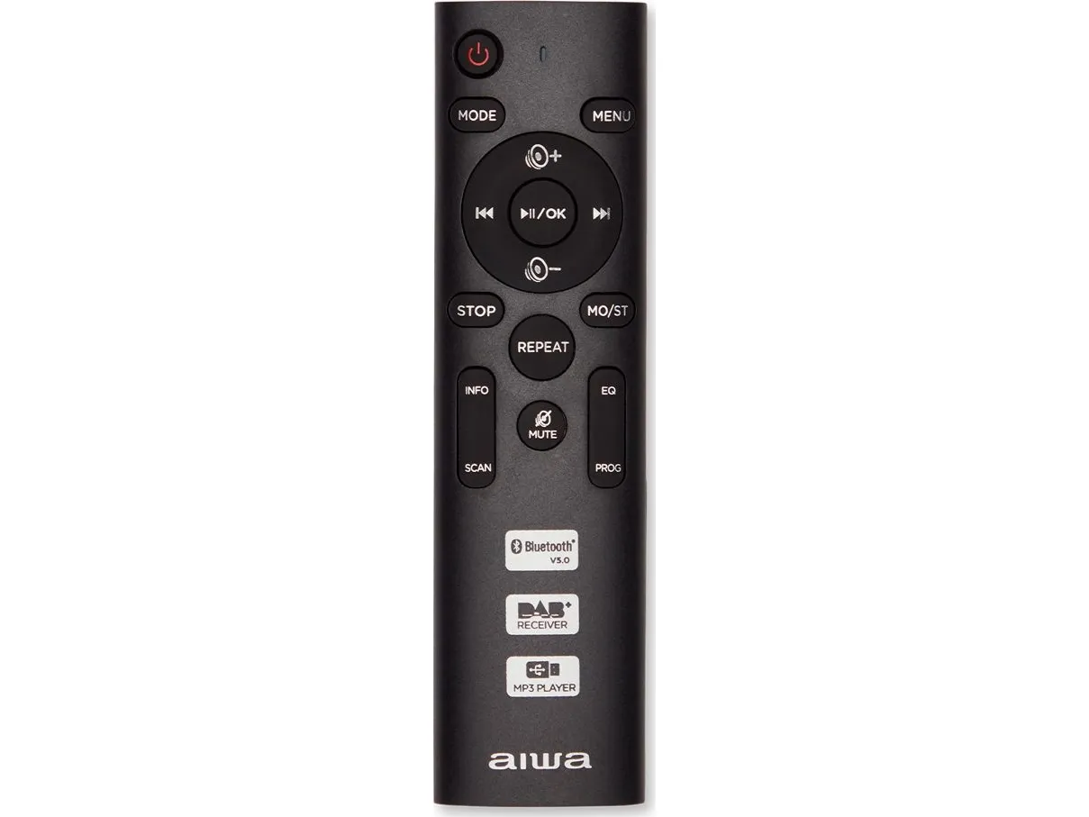 Aiwa BBTC-660DAB/MG, Analog & digital, DAB , FM, Afspiller, CD, Program, Top