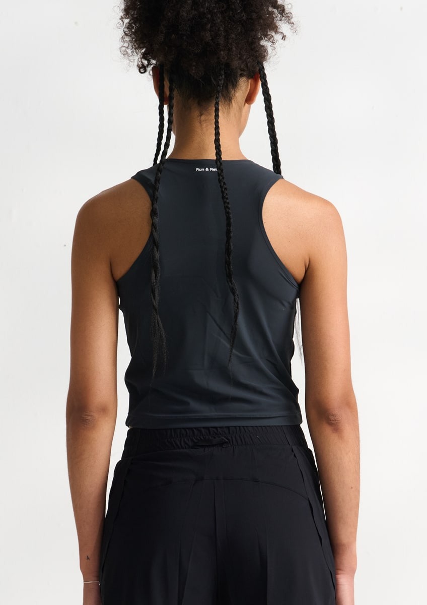 Airflow Crop Top Dame 810/Dark Grey