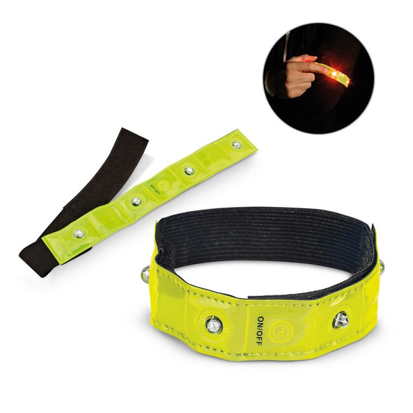 hi!dea 98515 - Brassard réfléchissant avec 4 LED rouges