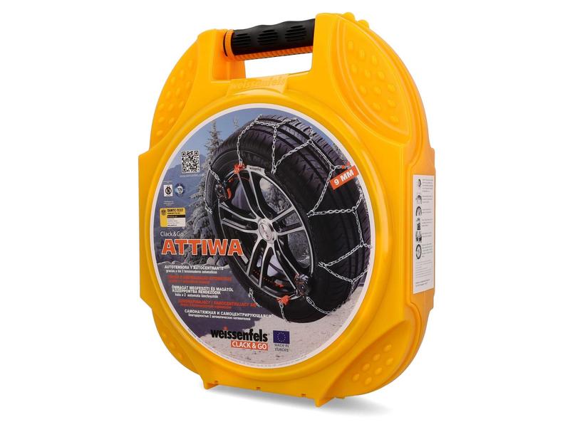 Weissenfels Stahlschneekette Attiwa Clack & Go 14 Schneekette mit zwei automatischen Spannungsvorrichtungen