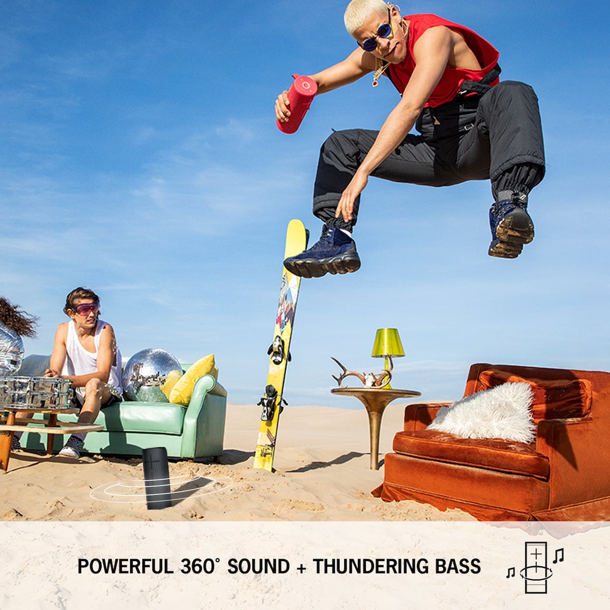 Ultimate Ears Megaboom 3 trådløs høyttaler (rød)
