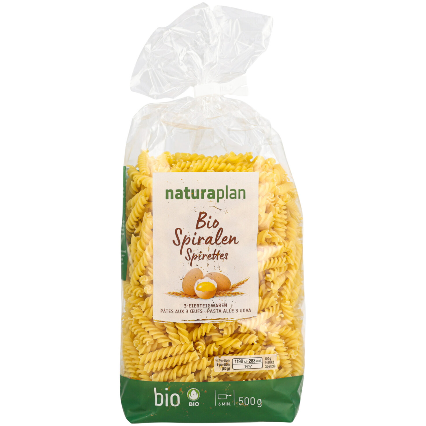 Naturaplan Bio Spiralen 3-Eier