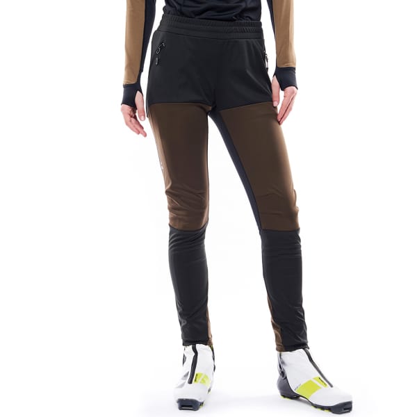 Pantalon ski de fond FISCHER W ASARNA SOFTSHELL PANTS BLACK/OAK