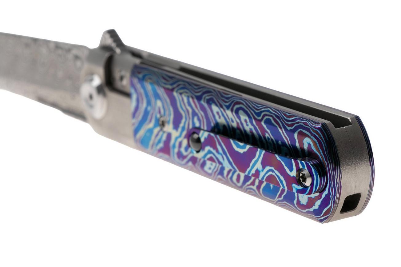 Liong Mah Tanto One, Damasteel, Titanium MokuTi Inlay, zakmes
