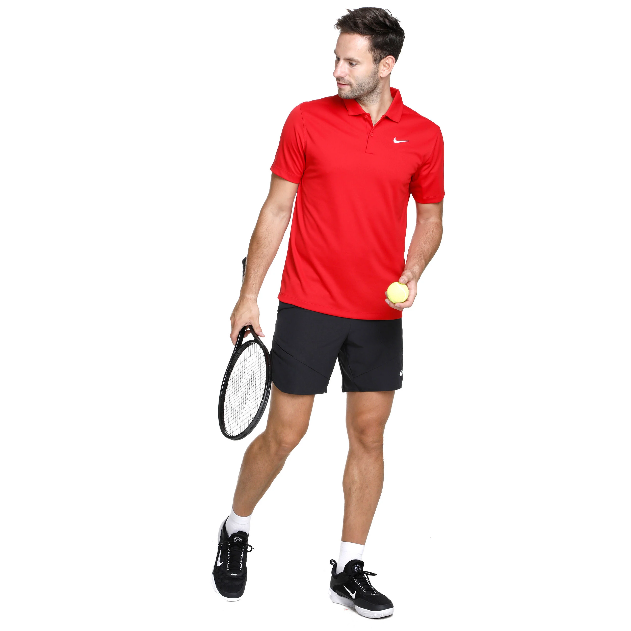 Nike Dri-Fit Solid Polo Hommes - Rouge