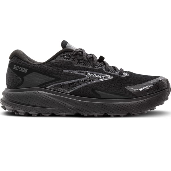 Chaussure trail BROOKS DIVIDE 5 GORE-TEX BLACK/ALLOY/PRIMER GREY