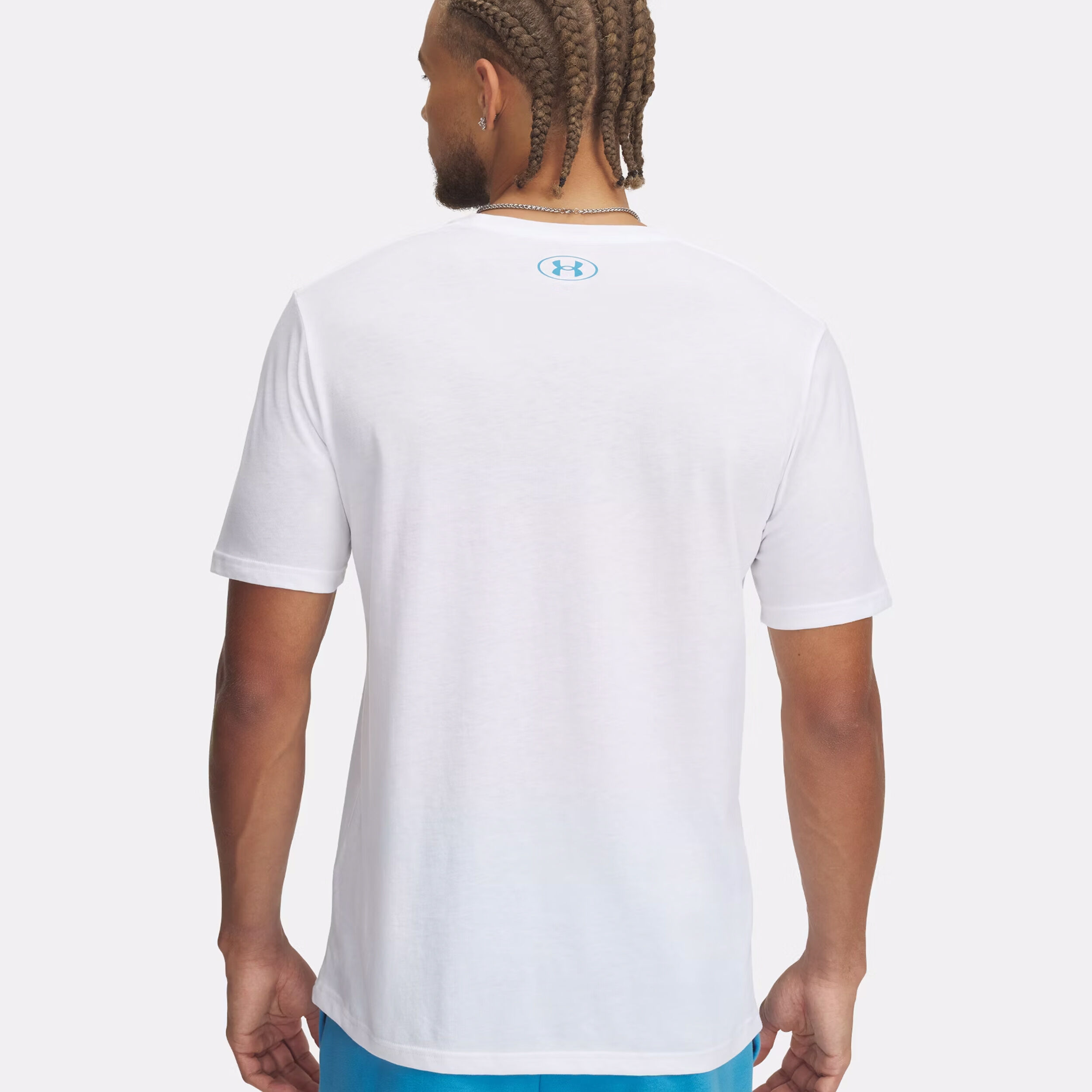 Under Armour Reflective Big Logo T-shirt Hommes - Blanc