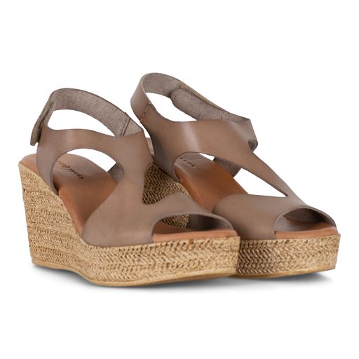Nordstrand Wedges High Sandaler, Taupe, 41