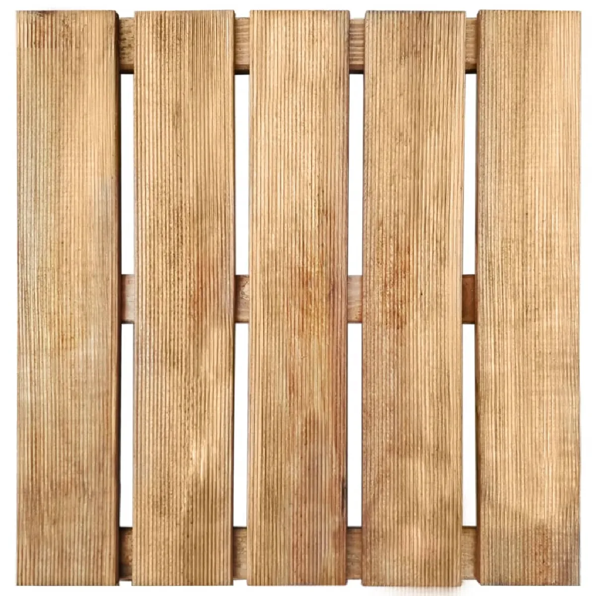 VidaXL Dalles de Terrasse 12 pcs - Bois Marron