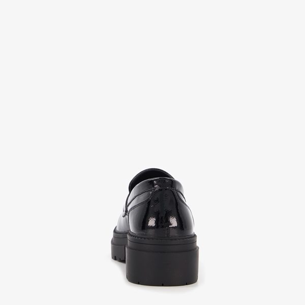Nova lak dames loafers zwart