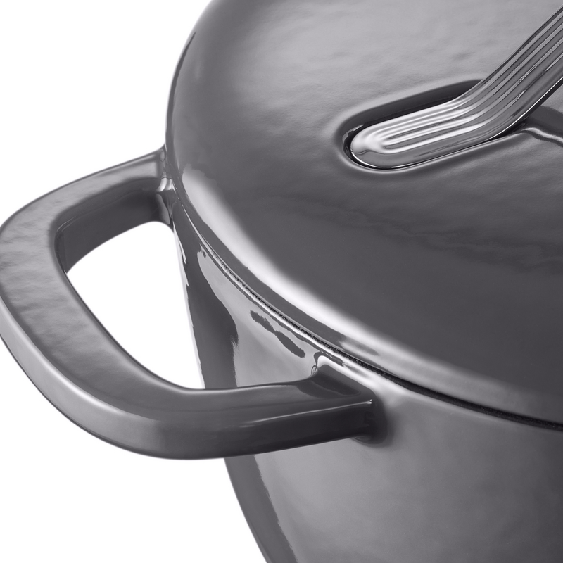 Cast Iron 5,4 l Kasserolle Die Neue aus emailliertem Gusseisen