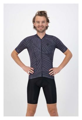 Maillot Manches Courtes Velo Rogelli Jungle - Homme - Gris