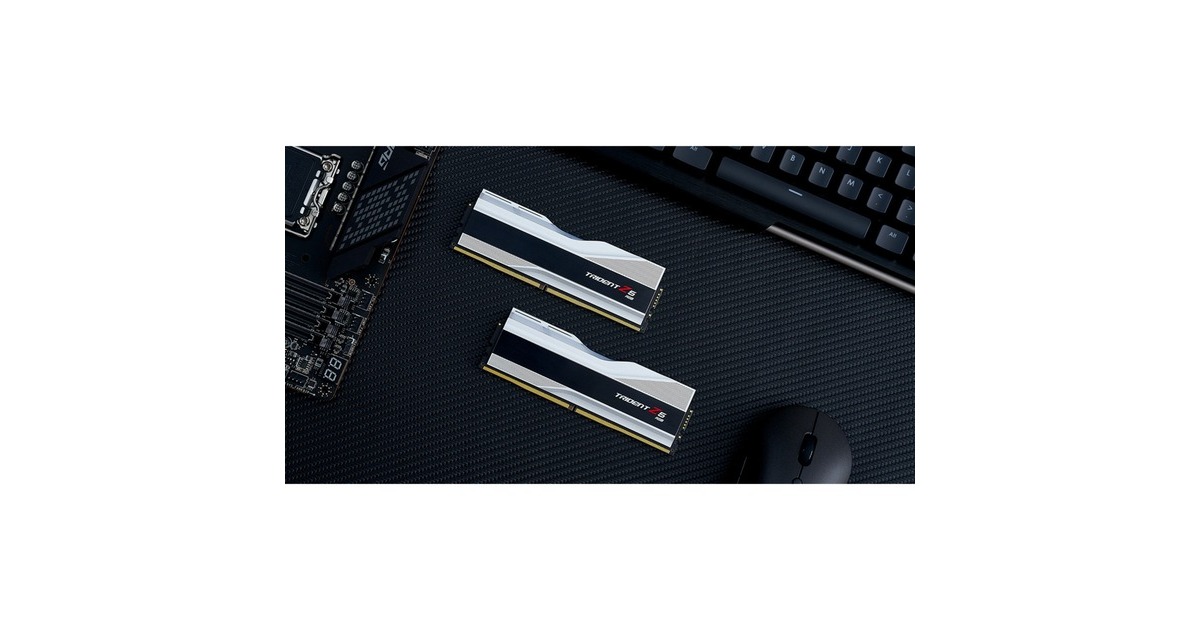 G.Skill32 GB DDR5-6000 Kit werkgeheugen  (Zilver, F5-6000J3238F16GX2-TZ5RS, Trident Z5 RGB, XMP)