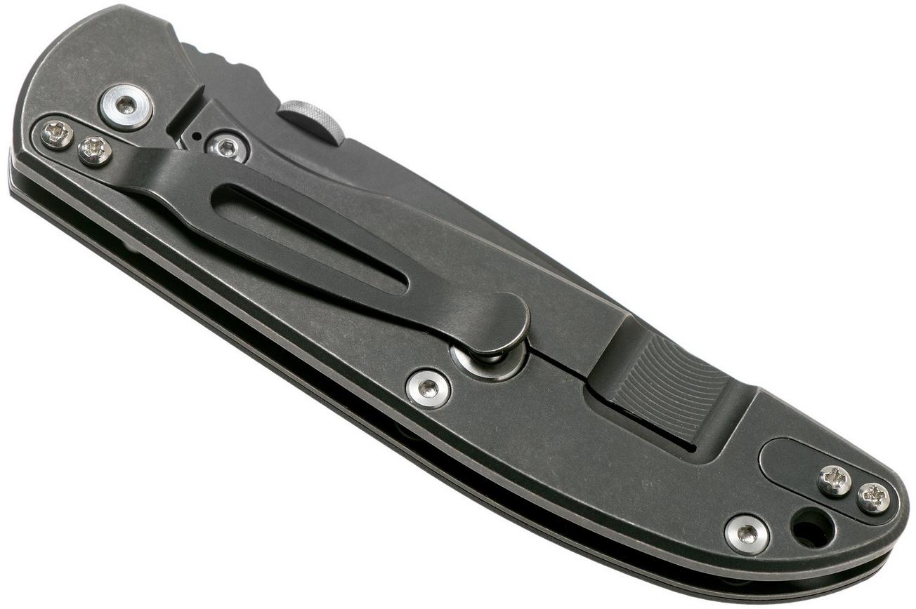 Rick Hinderer FireTac Recurve DLC Battle Black, Black G10 zakmes, Rick Hinderer design