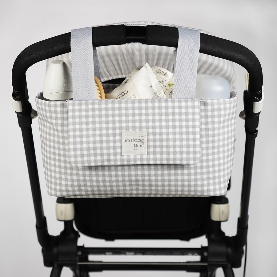 Walking Mum Organisationstasche I Love Vichy grau