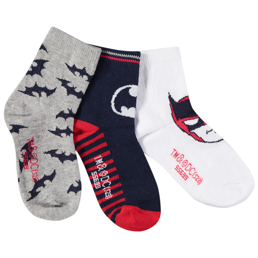Lot de 3 paires de chaussettes Batman Warner pour garçon