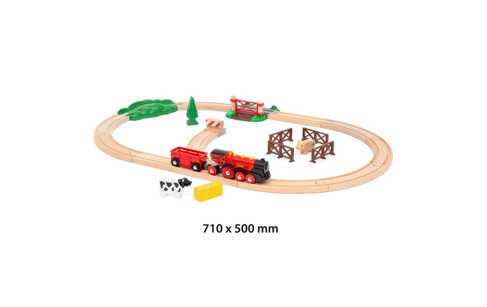 BRIO World Mighty Red Train SetBauernhof-Zugset